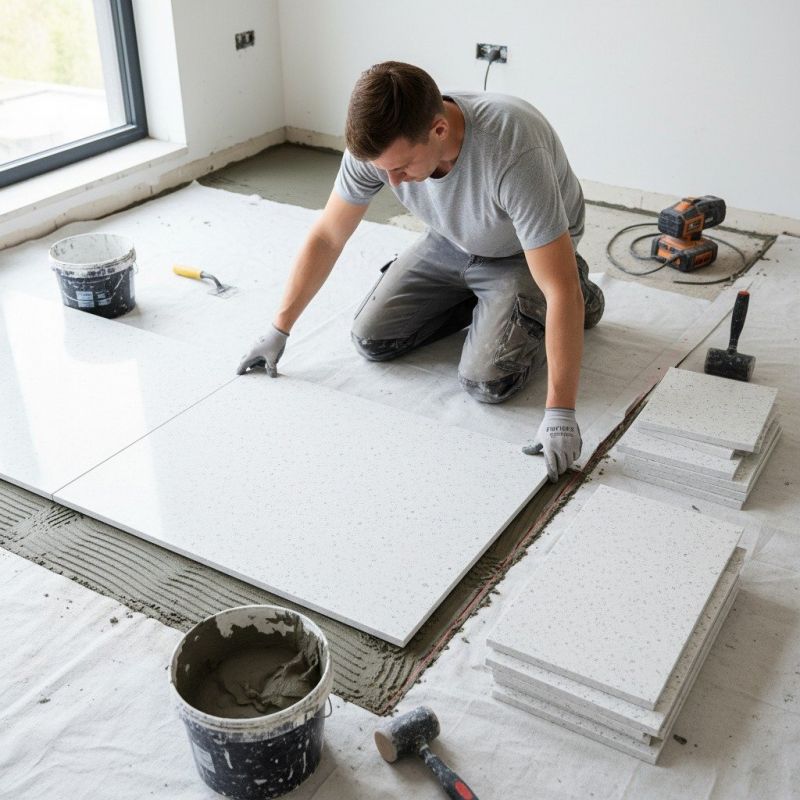 Crushed Granite Installation